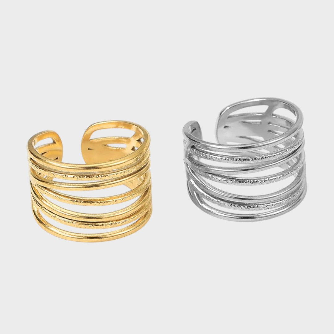Ruby | Adjustable Stainless Steel Ring