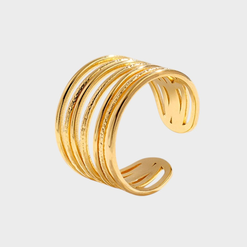 Ruby | Adjustable Stainless Steel Ring