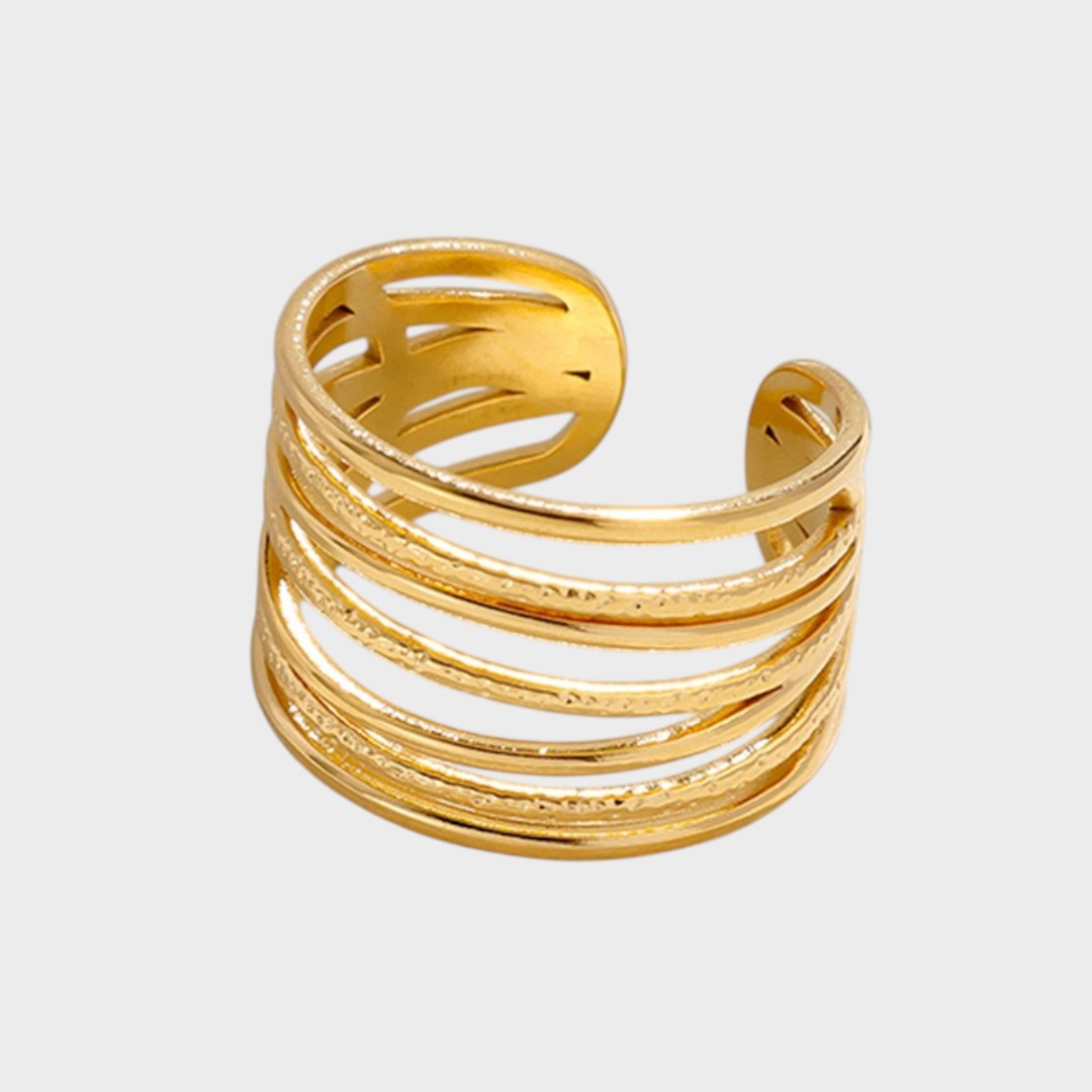 Ruby | Adjustable Stainless Steel Ring