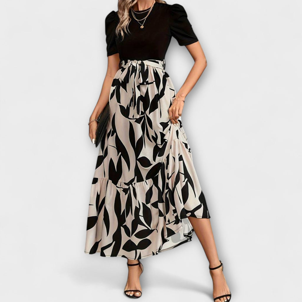 Luna | Summer Dresses with Floral Patterns and Round Neckline