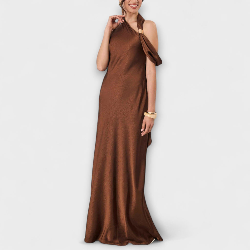 Azura | Chic Satin Maxi Dress