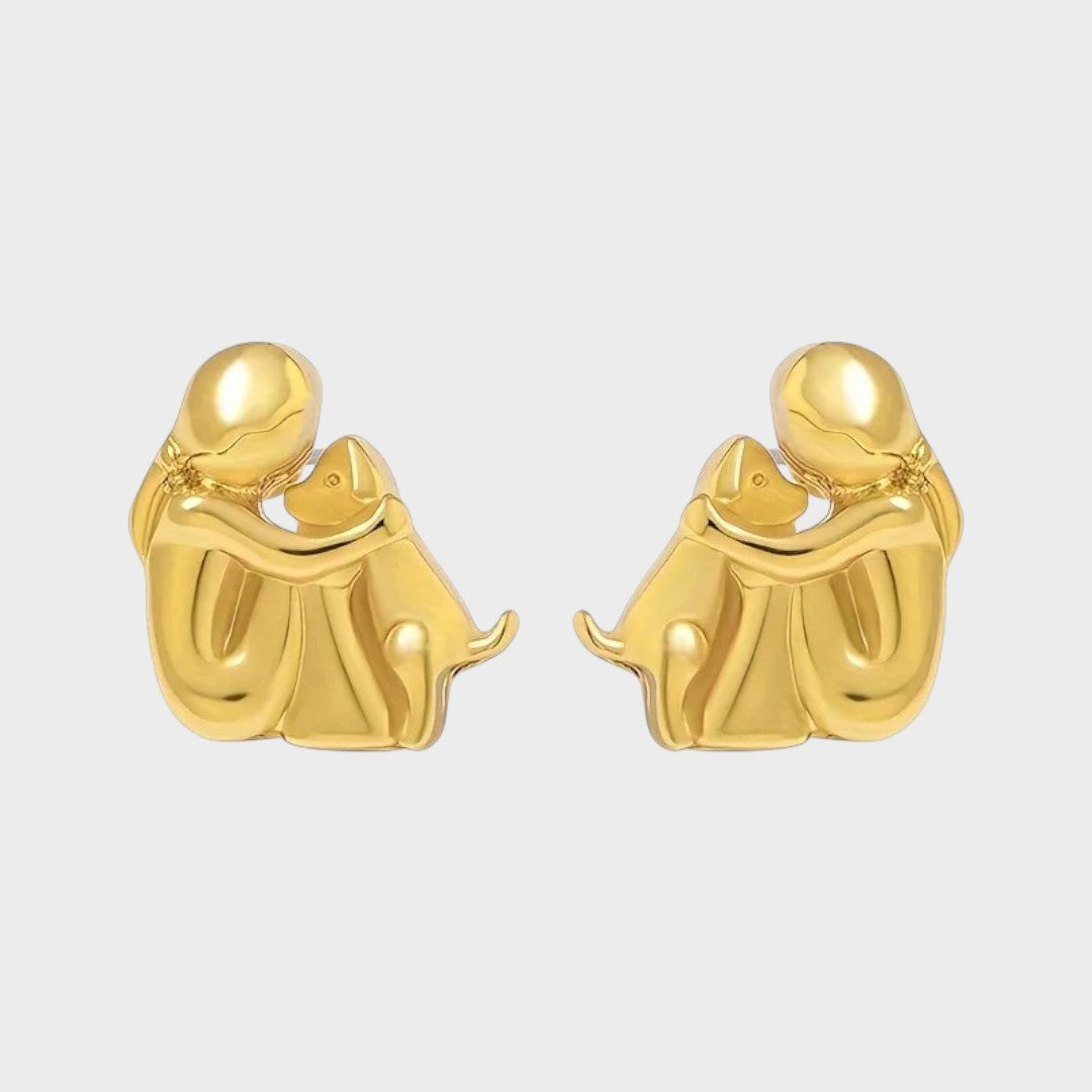 Carminho | Dog Embrace Earrings