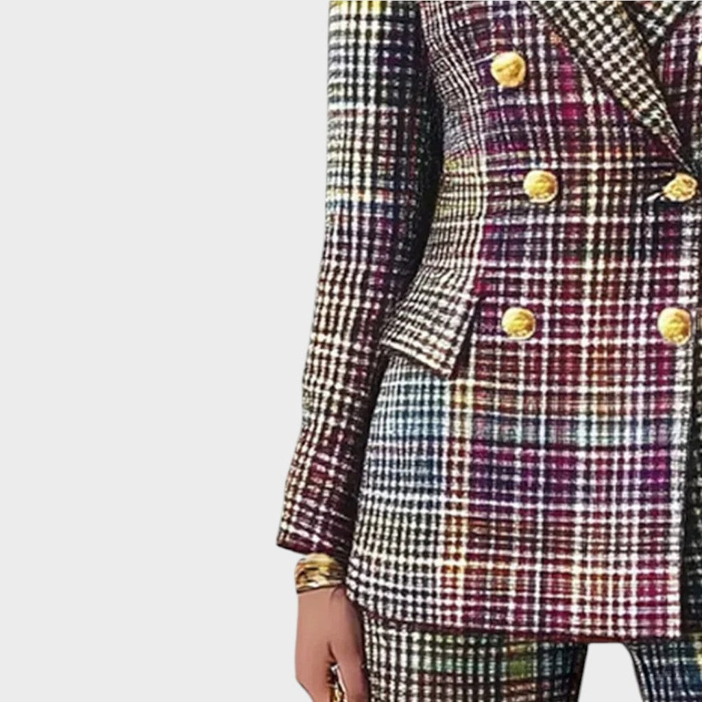 Haily | Colorful Print Suit Set