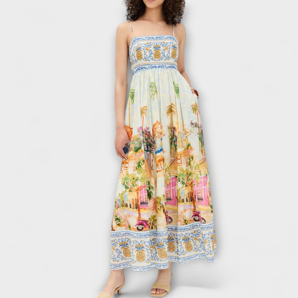 Lumen | Multicolored Maxi Dress Aracati