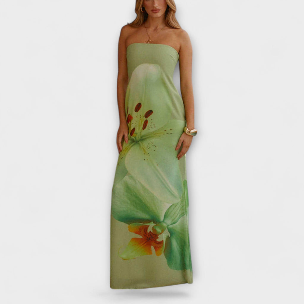 Zephyra |  Maxi Dresses with Off-Shoulder Sleeves