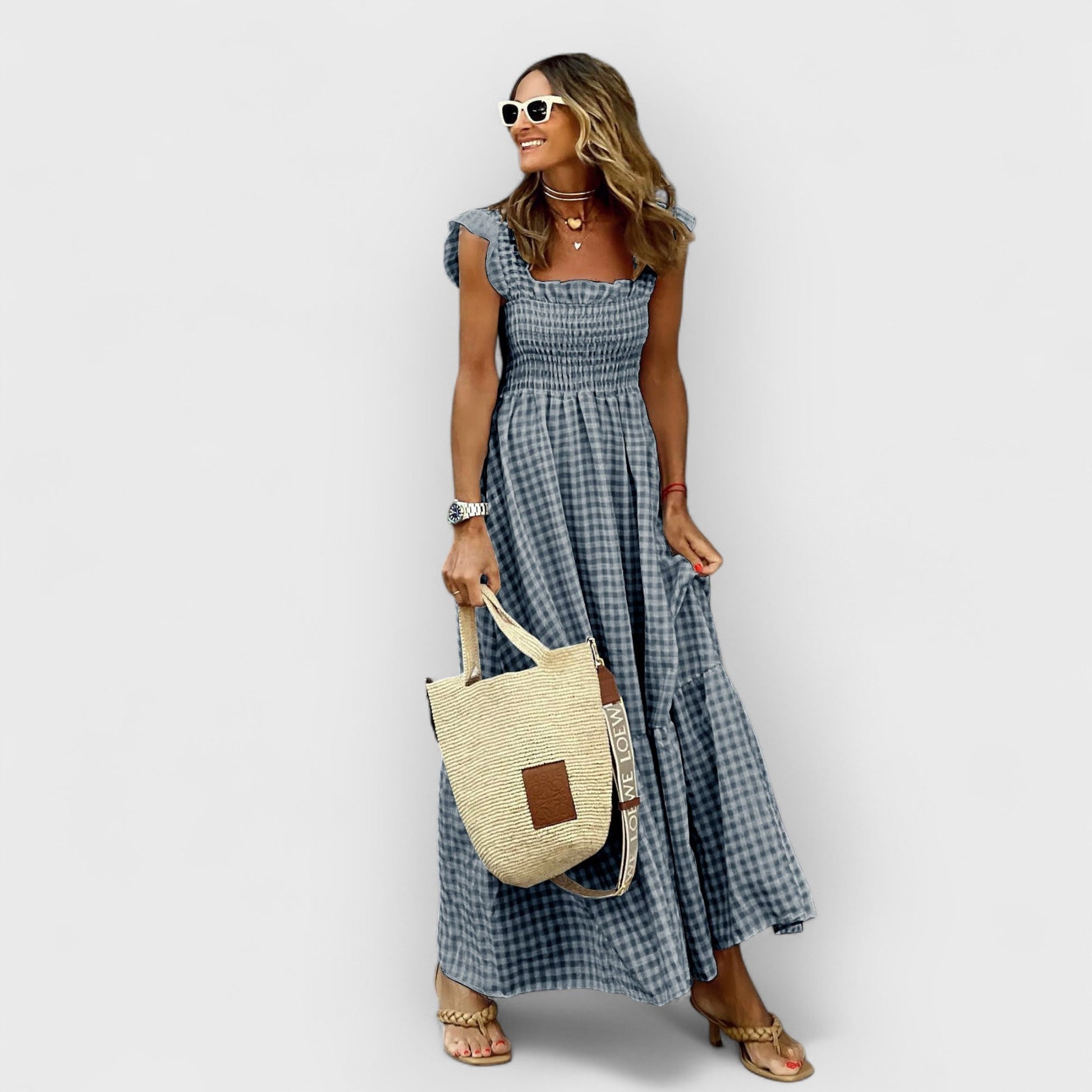 Belle | Maxi Dress with Puff Sleeves