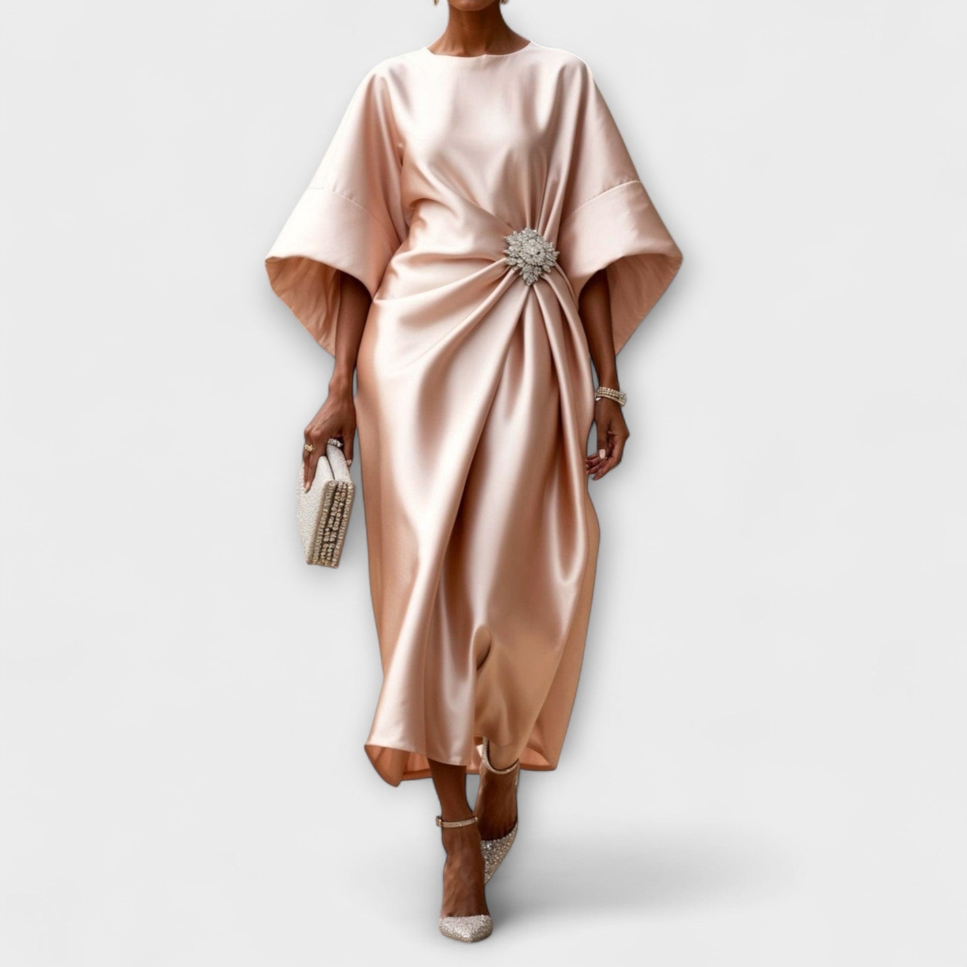 Liora | Luxurious satin maxi dresses with sequins