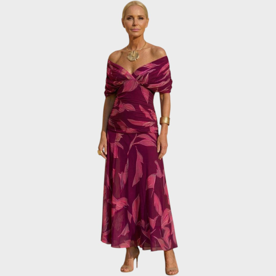 Celeste | Elegant Dress with Leaves