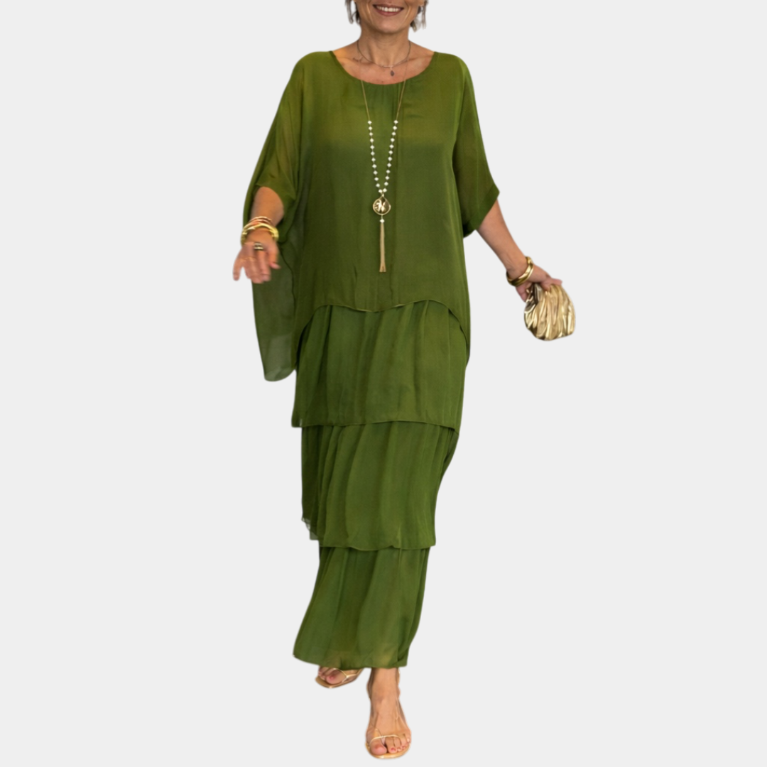 Agnès | Elegant Fluid Maxi Dress