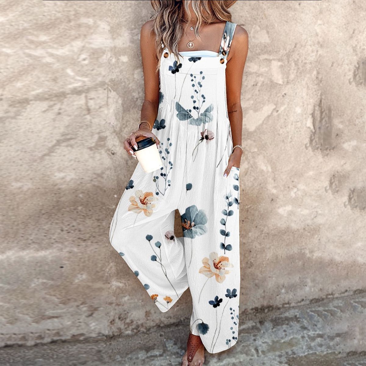 Sophie | Comfortable Printed Overalls