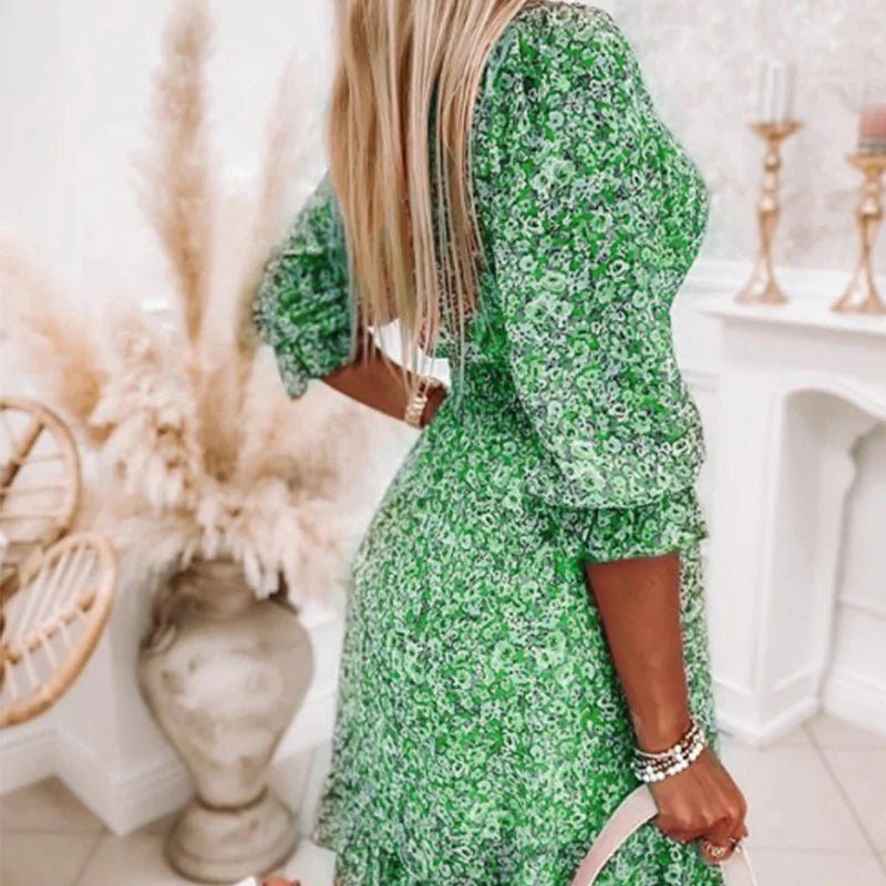 Thessaly | Elegant Floral Maxi Dress