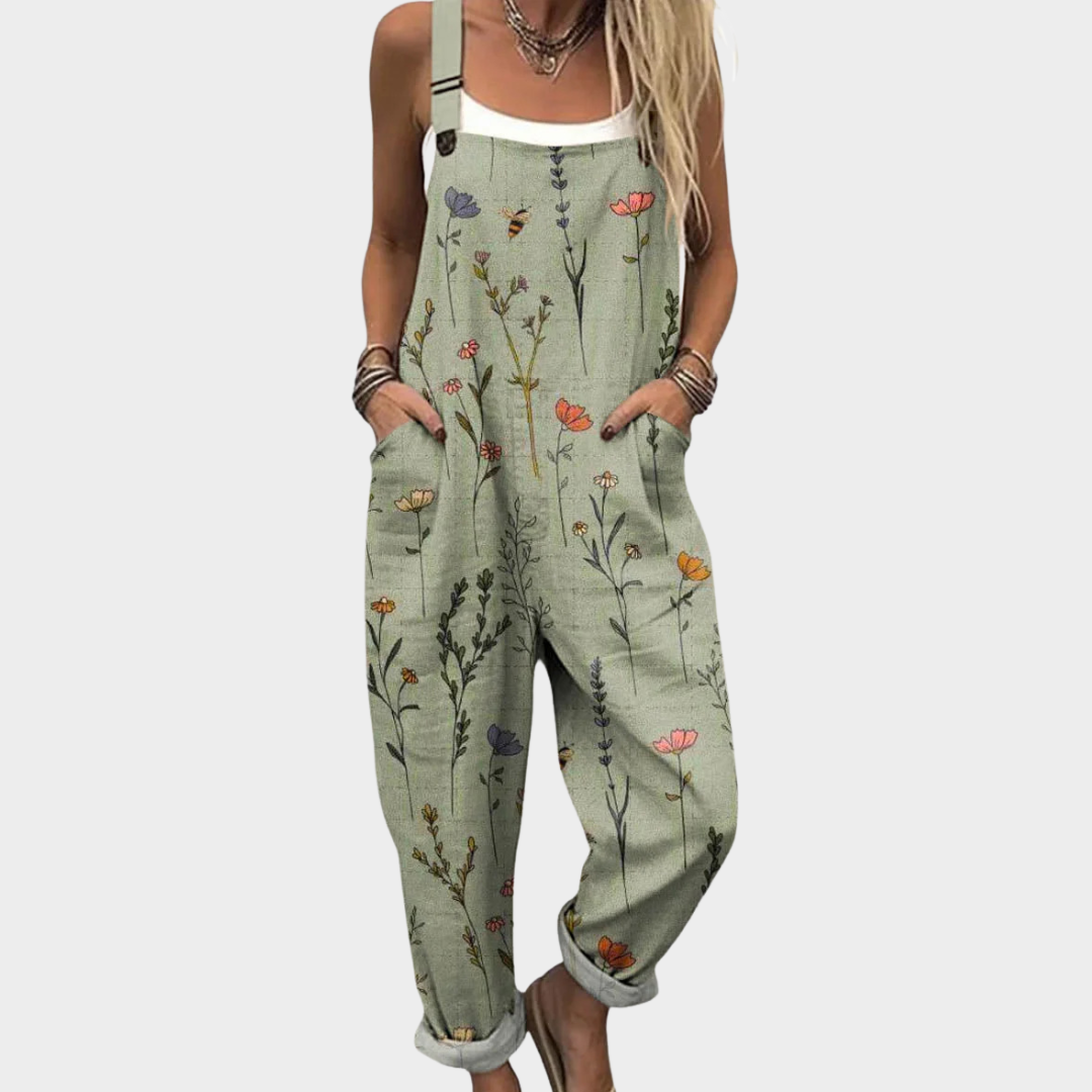 Amanda | Comfortable Printed Overalls