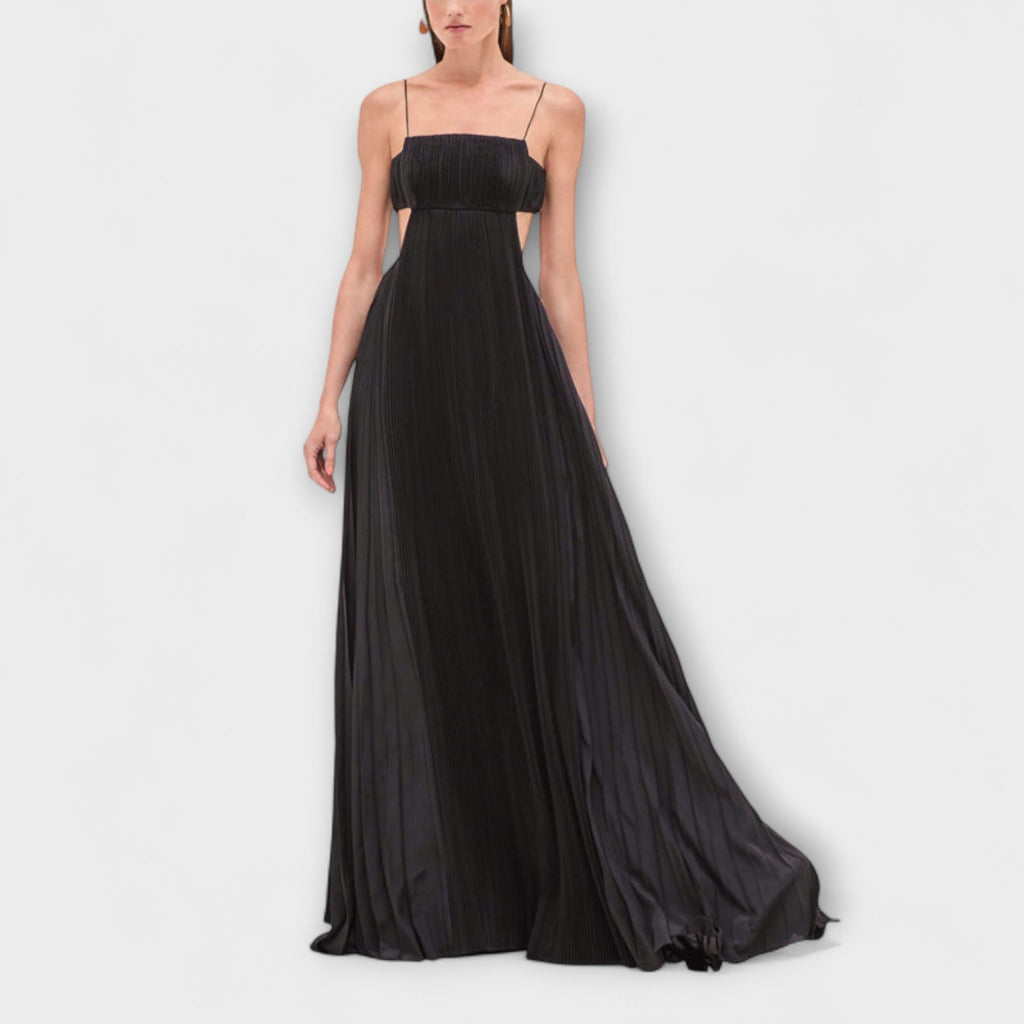 Mireille | Elegant Maxi Dresses with Pleats and Cutouts