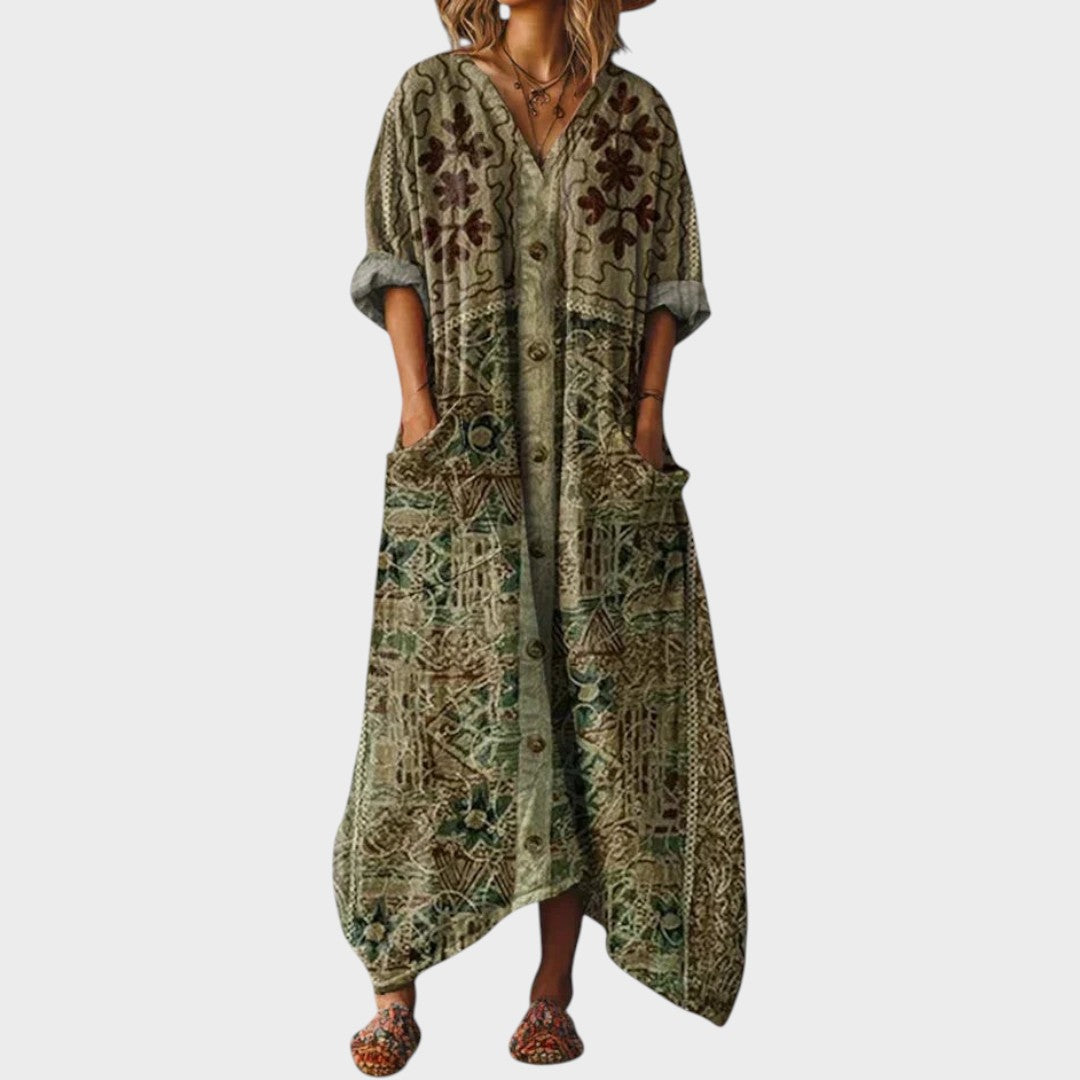 Milena | Wide Boho Jumpsuit