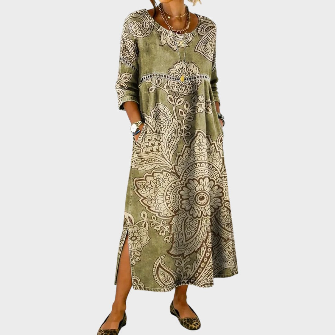 Asunción | Boho Printed Dress