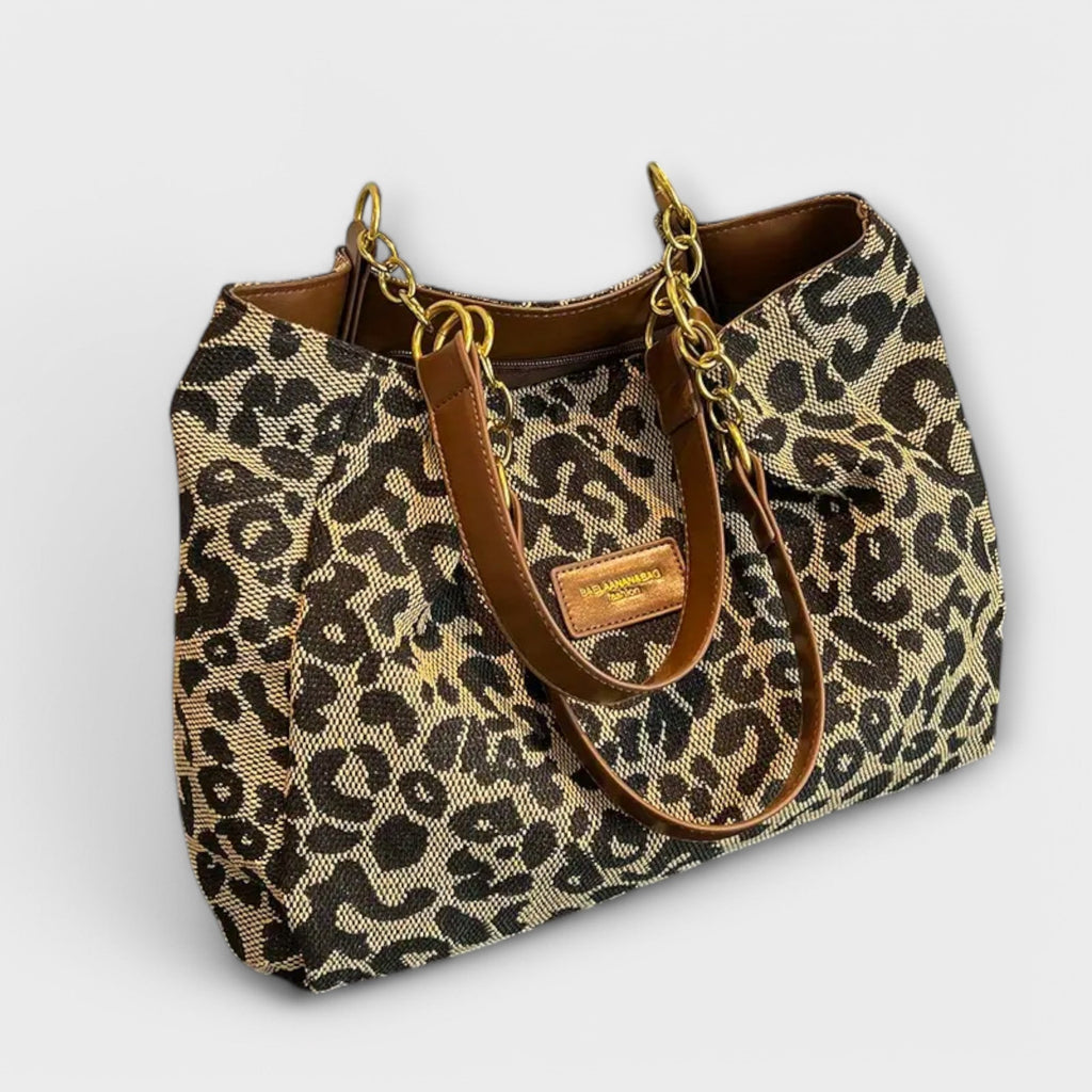Béatrice | Leopard Canvas Bag