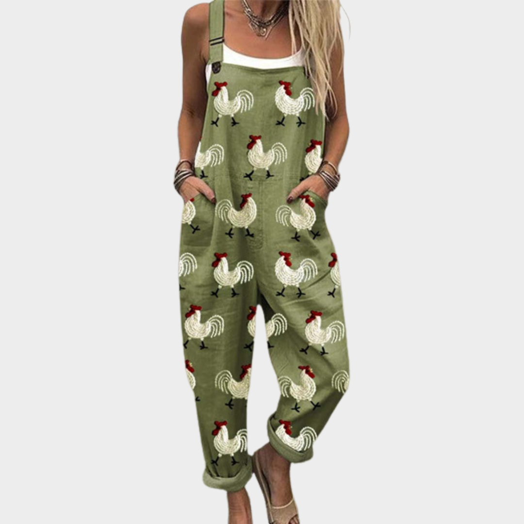 Amanda | Comfortable Printed Overalls