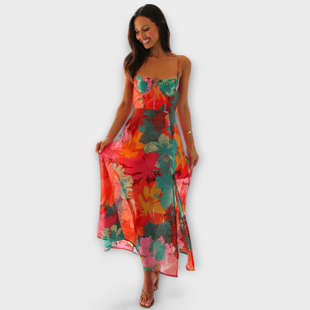 Audrey | Floral Print Dress for Women - Stylish and Attractive
