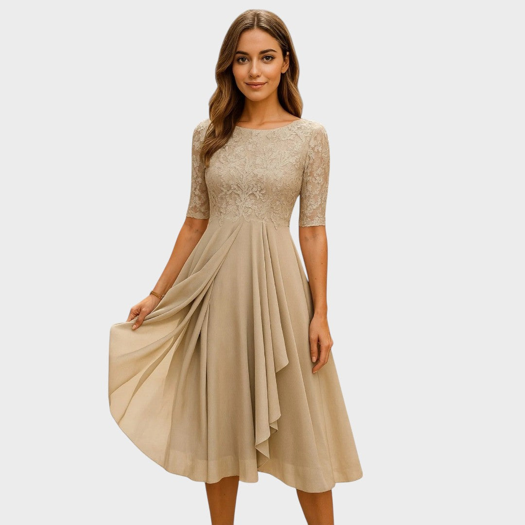 Gabhi | Midi Dress with Lace Details
