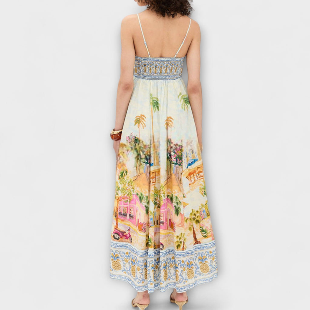 Lumen | Multicolored Maxi Dress Aracati