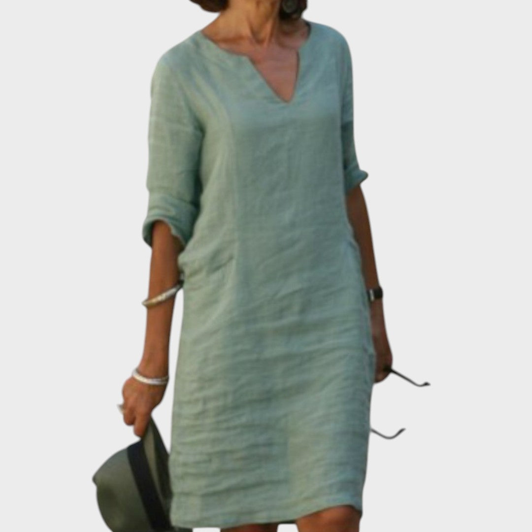 Josette | Elegant Dress with V-Neck