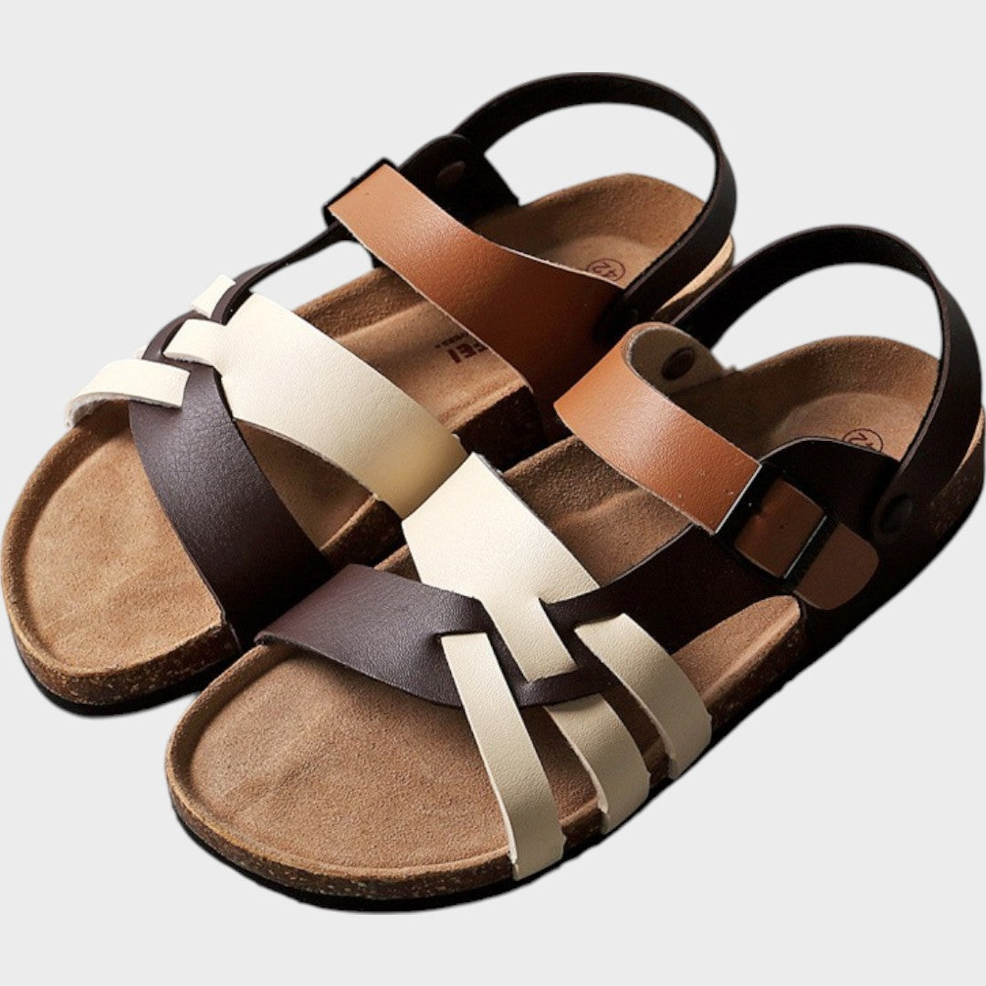 Cecília | Adjustable Orthopedic Leather Sandals