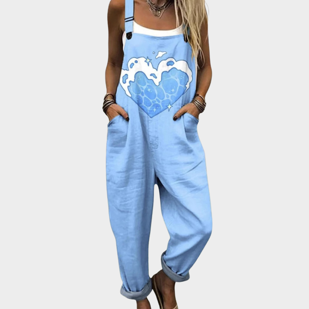 Amanda | Comfortable Printed Overalls