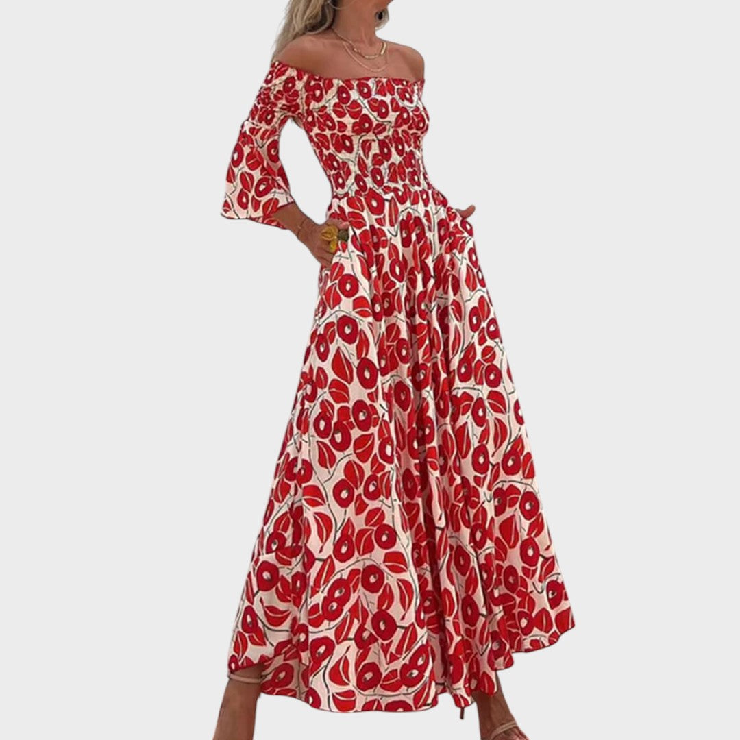 Veri | Off-Shoulder Dress with Elastic Waist