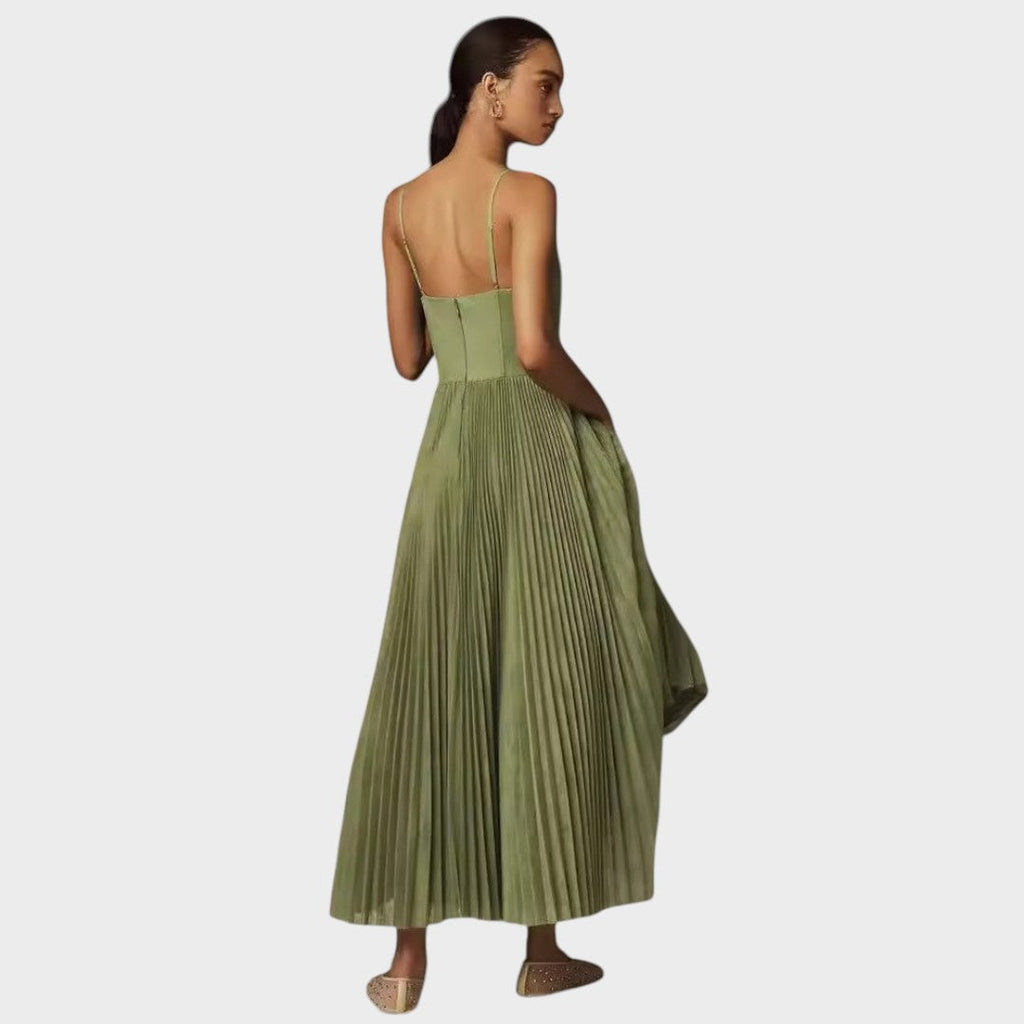 Amilia | Midi Flare Pleated Dress