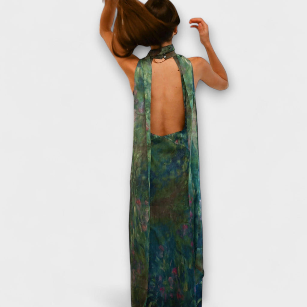 Maisie | Monet Iris Print Maxi Dress