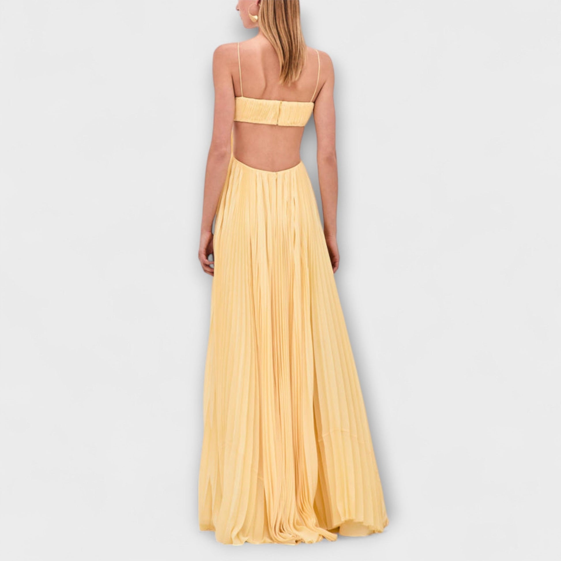 Mireille | Elegant Maxi Dresses with Pleats and Cutouts