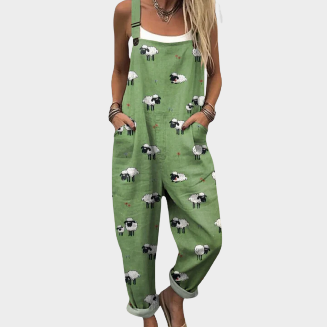 Amanda | Comfortable Printed Overalls