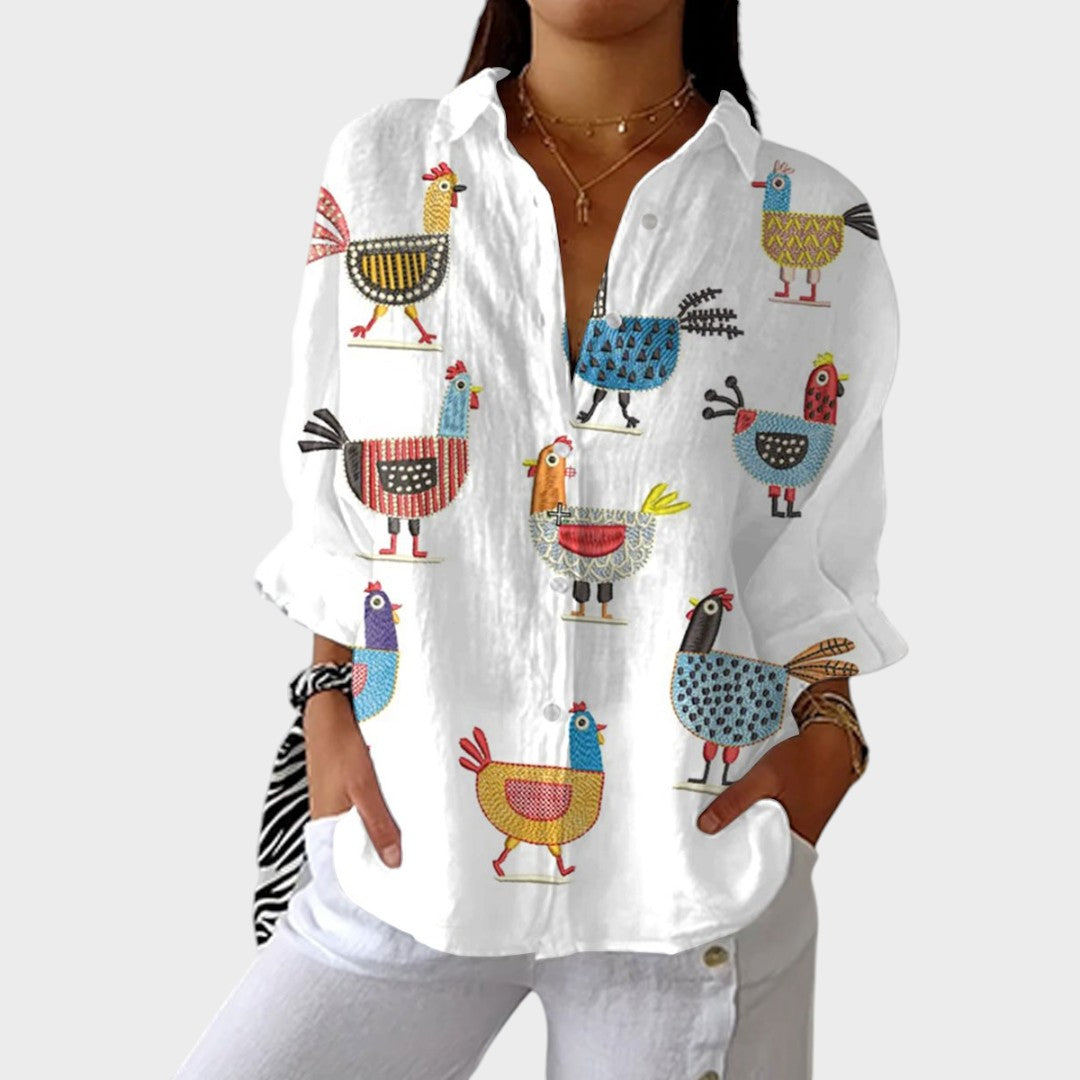 Helen |  Printed Blouse