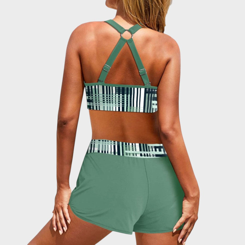 Janette | High-Waisted Bikini with Trim