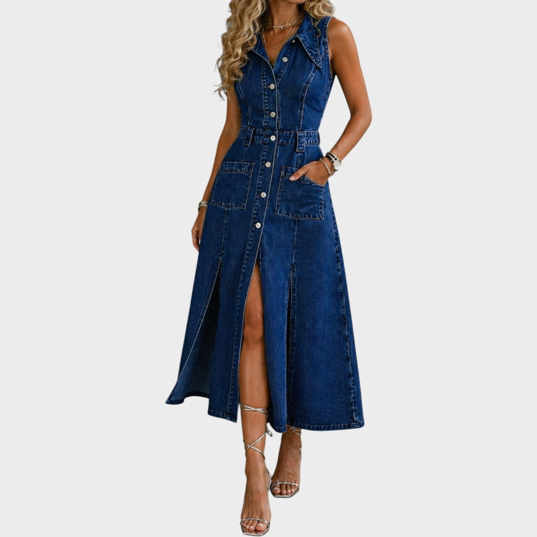 Camille | Open Front Vest Dress