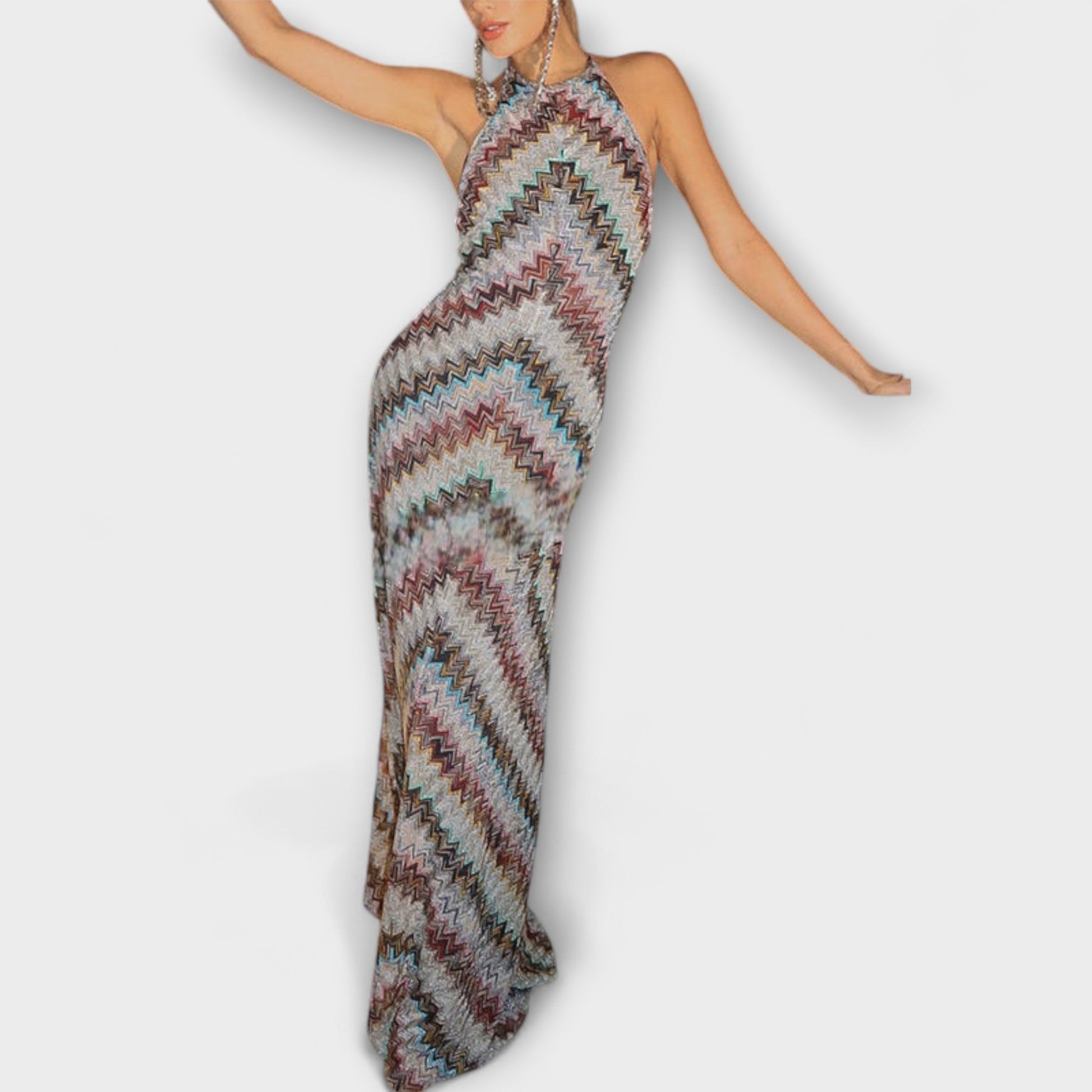 Reese | Jodie Knitted Dresses with Chevron Pattern
