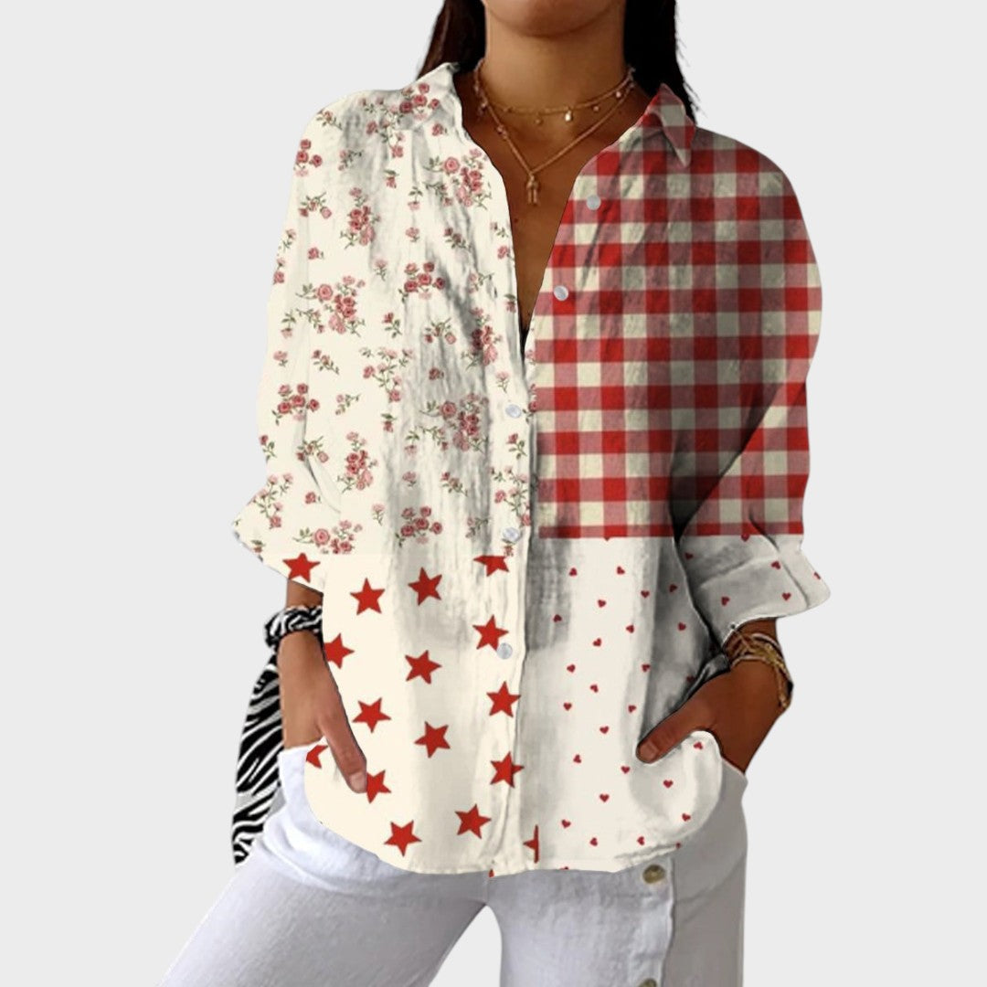 Rosemary | Classic Printed Blouse