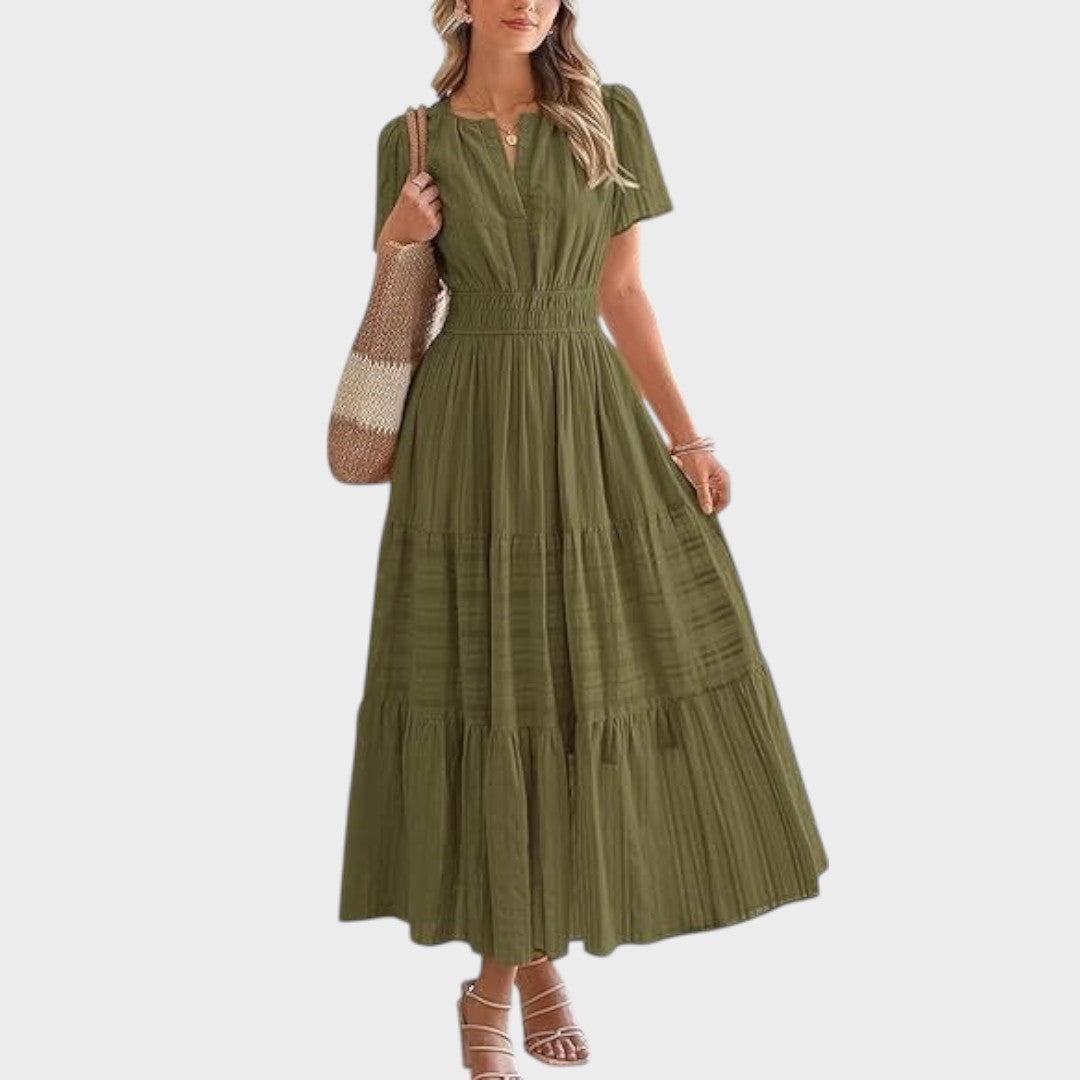 Zaza | Long Dress with Elastic Waist