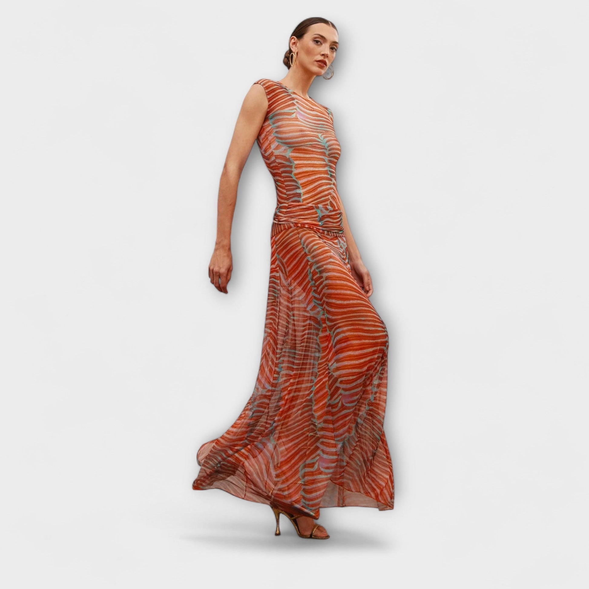 Phoenix | Shimmering Wave Mesh Bodysuit