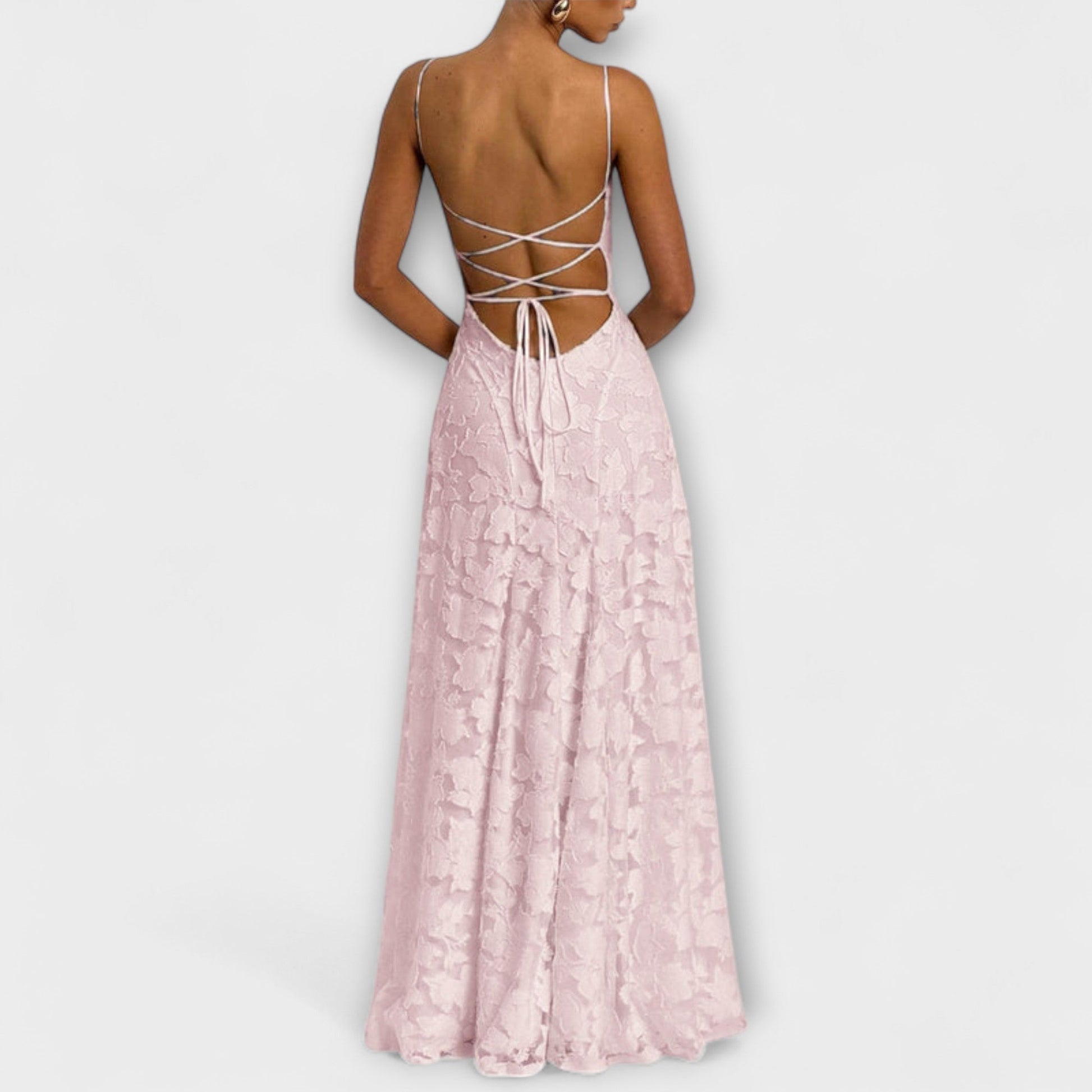 Emberly | Elegant Jacquard Maxi Dress
