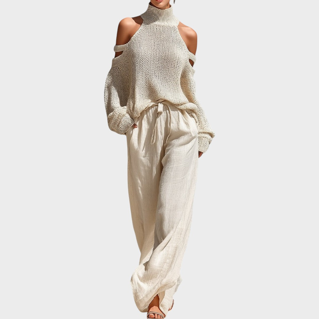 Camile | Fashionable Knit Set and Pants