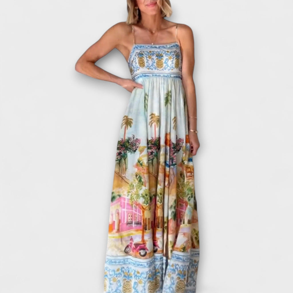 Lumen | Multicolored Maxi Dress Aracati