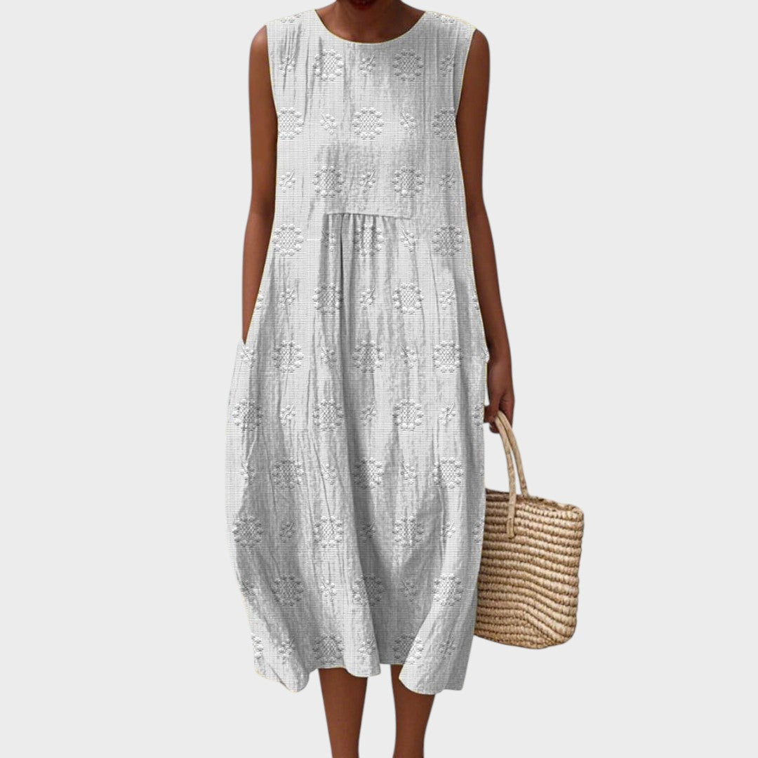 Alina | Elegant Sleeveless Dress with Pockets