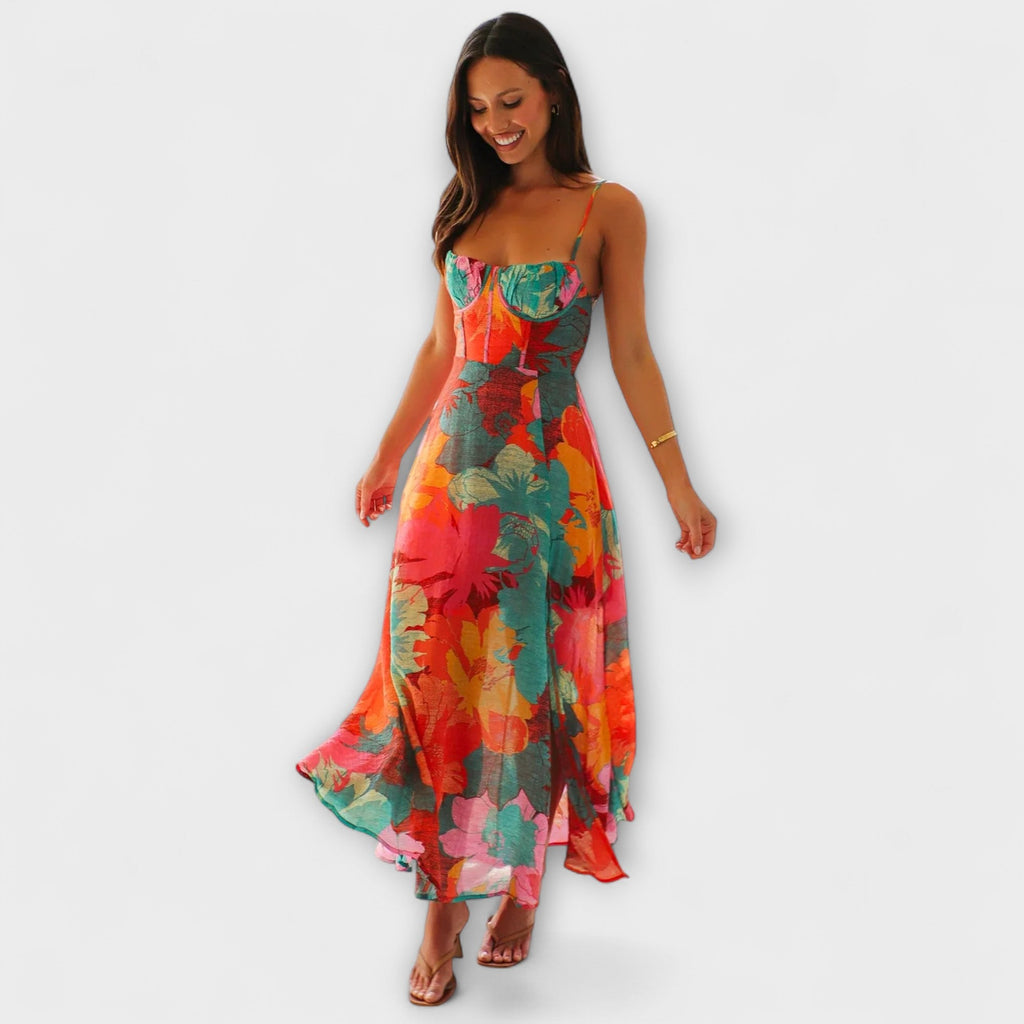 Audrey | Floral Print Dress for Women - Stylish and Attractive