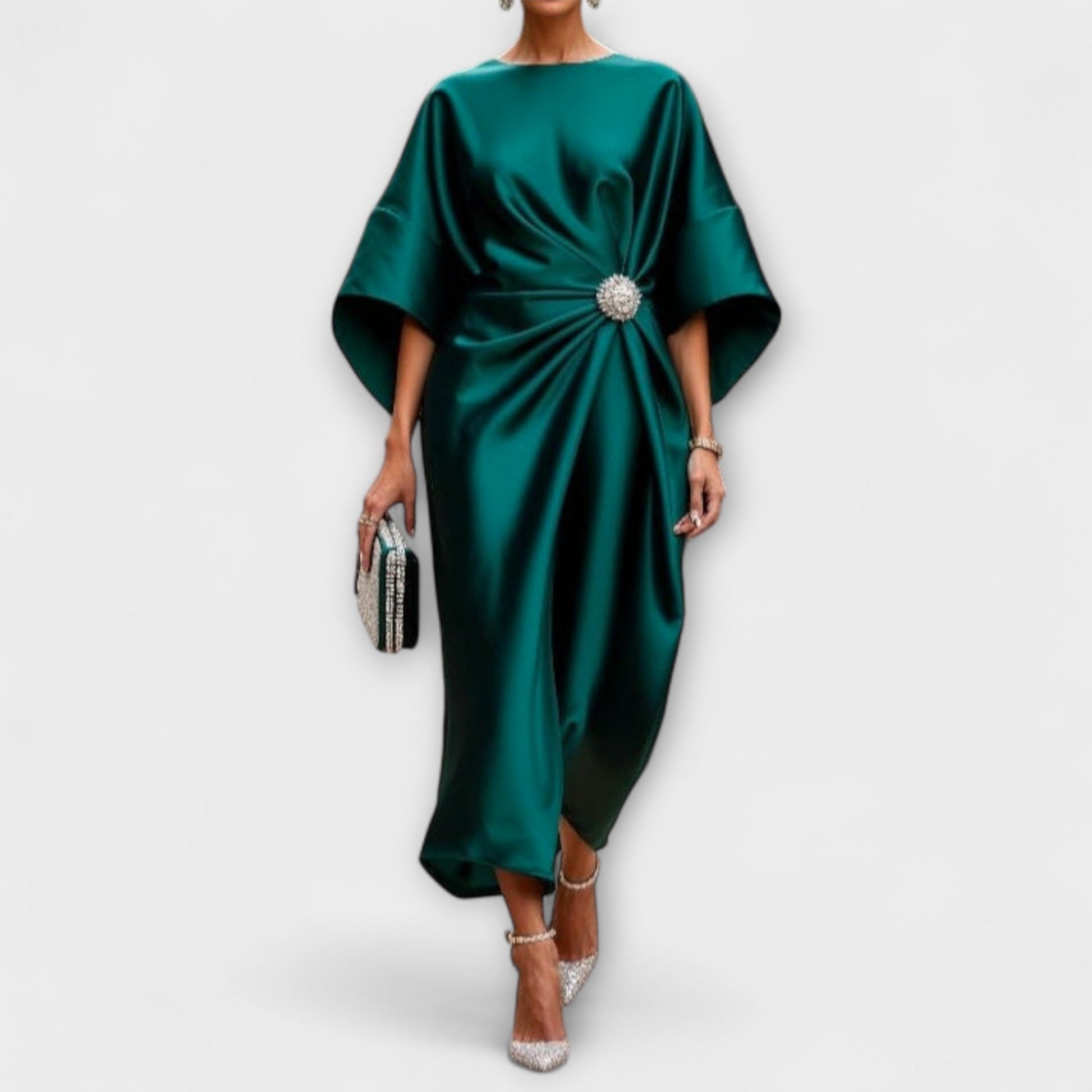 Liora | Luxurious satin maxi dresses with sequins