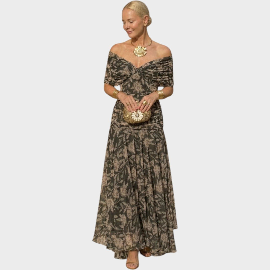 Madison | Elegant Botanical Dress