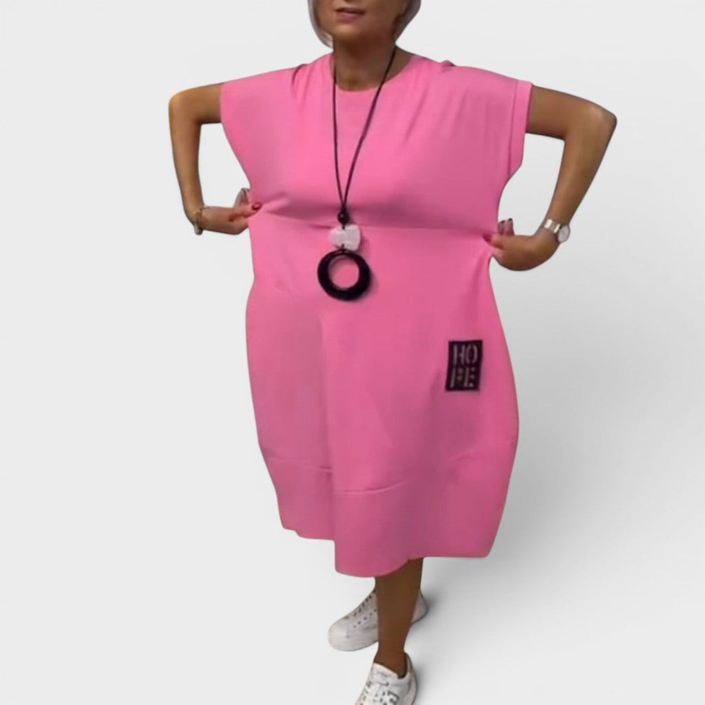 Nicole | Flowing Midi Dress with Pockets
