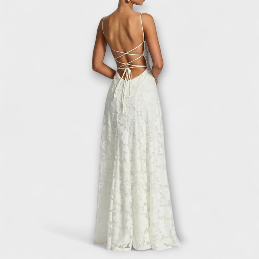 Emberly | Elegant Jacquard Maxi Dress