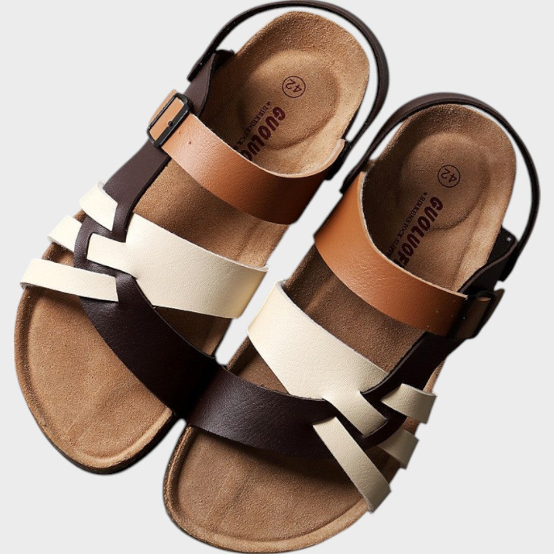 Cecília | Adjustable Orthopedic Leather Sandals