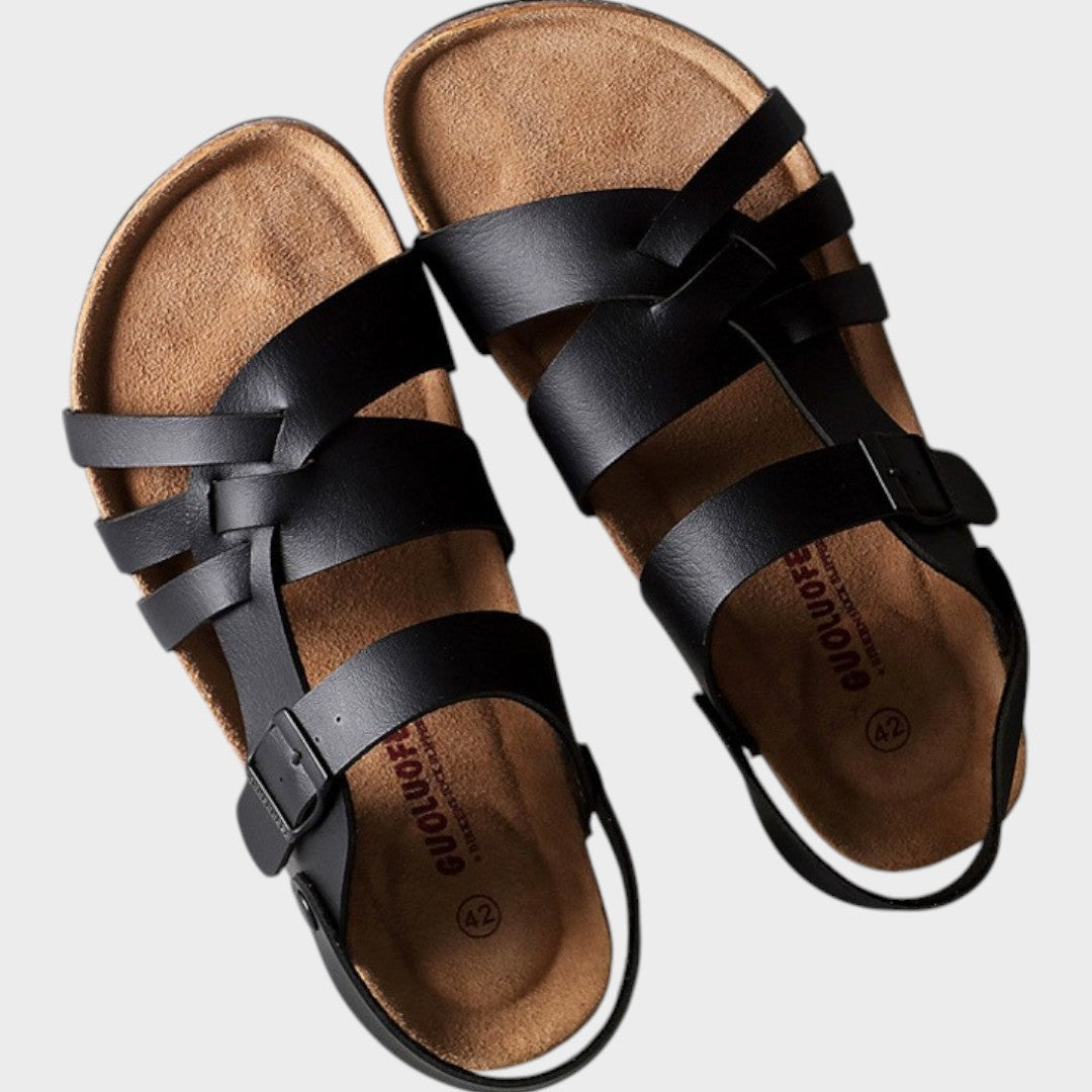 Cecília | Adjustable Orthopedic Leather Sandals